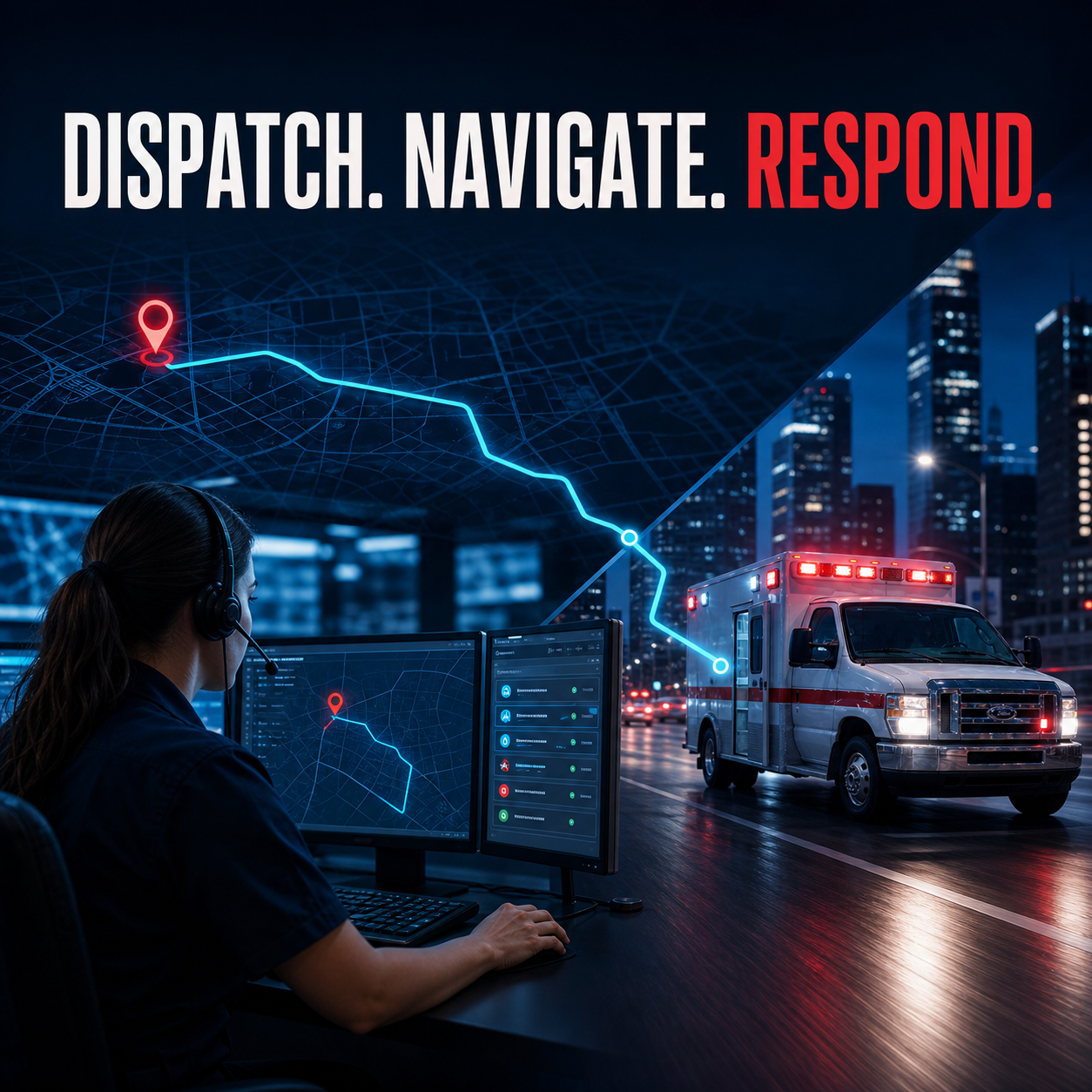 Ambulance Dispatch Decision Support & ETA visual